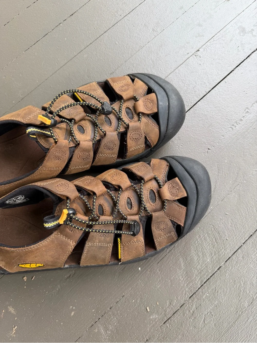 Keen men hiking
